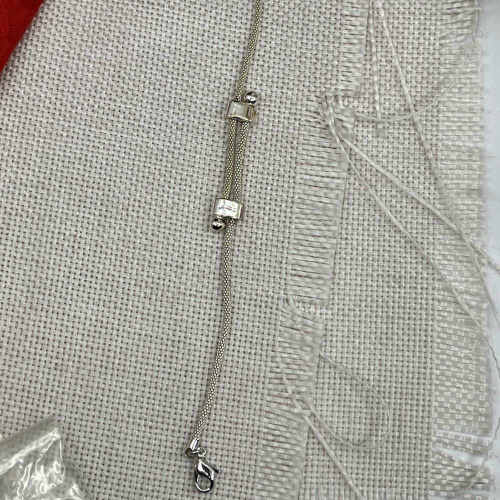 Vintage Monet Silver-Tone Mesh Bracelet - 7.25” - Picture 10 of 14